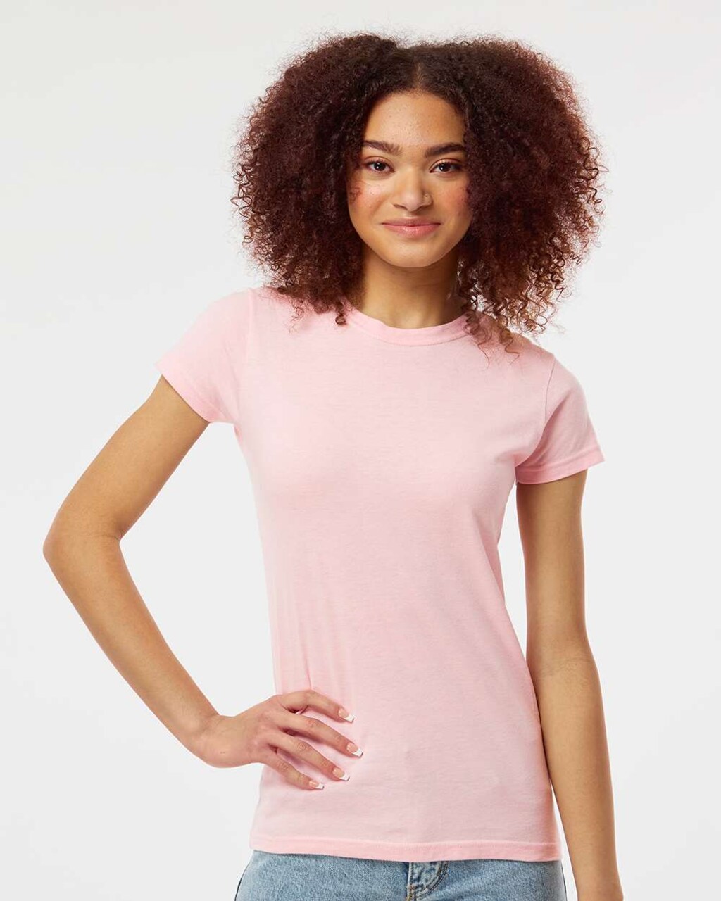 Tultex® Women's Fine Jersey Slim Fit Short Sleeve Crewneck T-Shirt